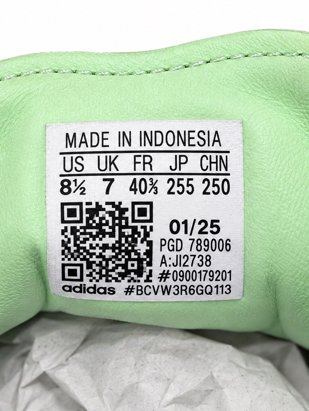 Adidas Sambae W Semi Green Spark JI2738 Women’s 8.5 New With Box - Picture 4 of 7